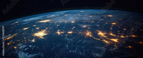 Earth's Night Lights from Space Global City Illumination photo