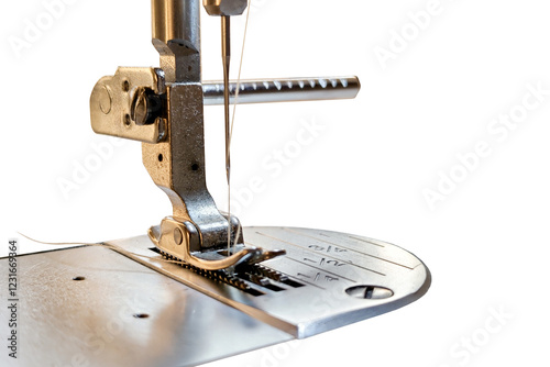 Sewing machine foot isolated on transparent background