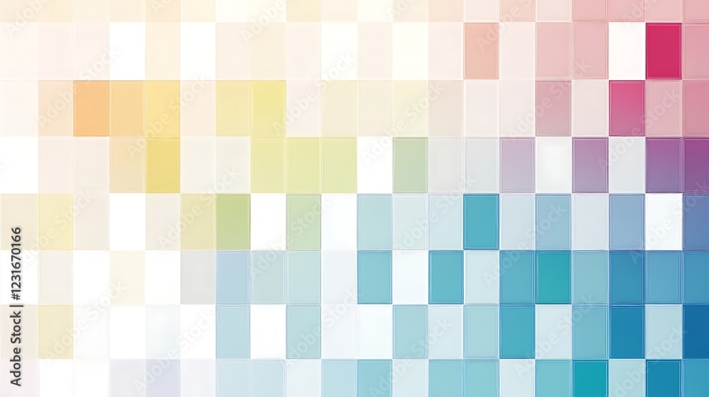 Abstract Pastel Colored Square Mosaic Pattern Design Abstract Pastel Colored Square Mosaic Pattern Design
