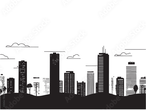 Modern high-rise building icon. Building, city, landscape. Vector illustration