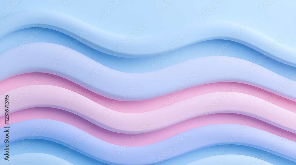 Abstract Soft Waves in Shades of Blue and Pink for Modern Backgrounds or Creative Projects Abstract Soft Waves in Shades of Blue and Pink for Modern Backgrounds or Creative Projects