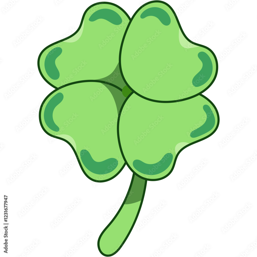 Obraz premium Clover Leaves Illustration