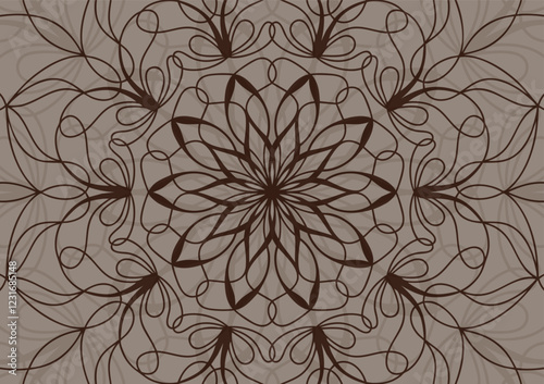 Mandala art pattern modern floral background