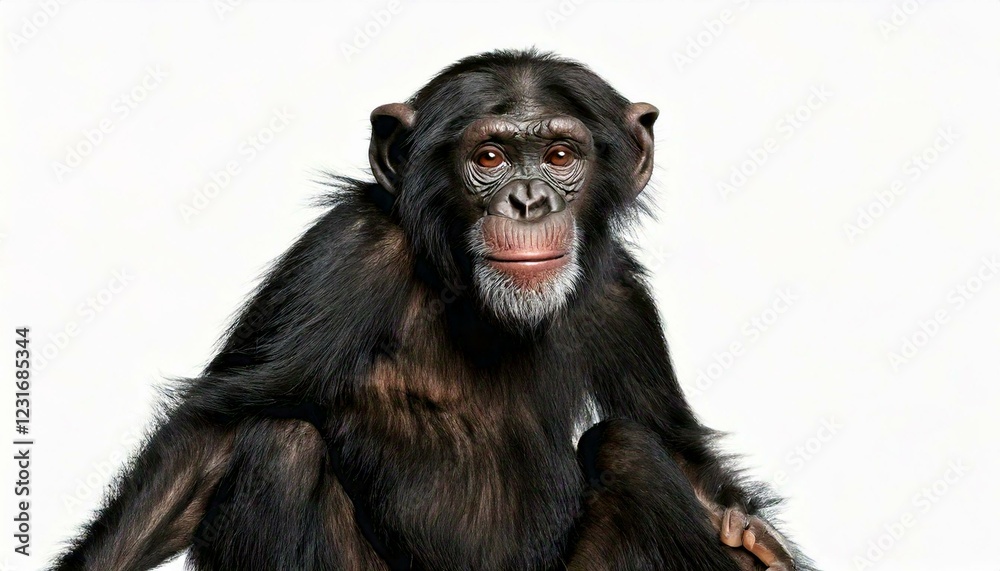 Fototapeta premium Young Chimpanzee, Simia troglodytes, 5 years old,