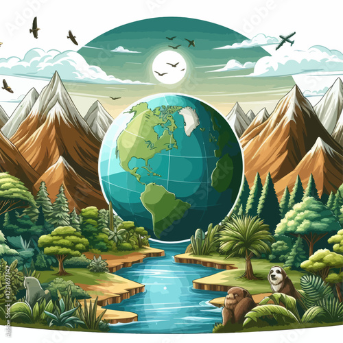 The Earth and the Mountains