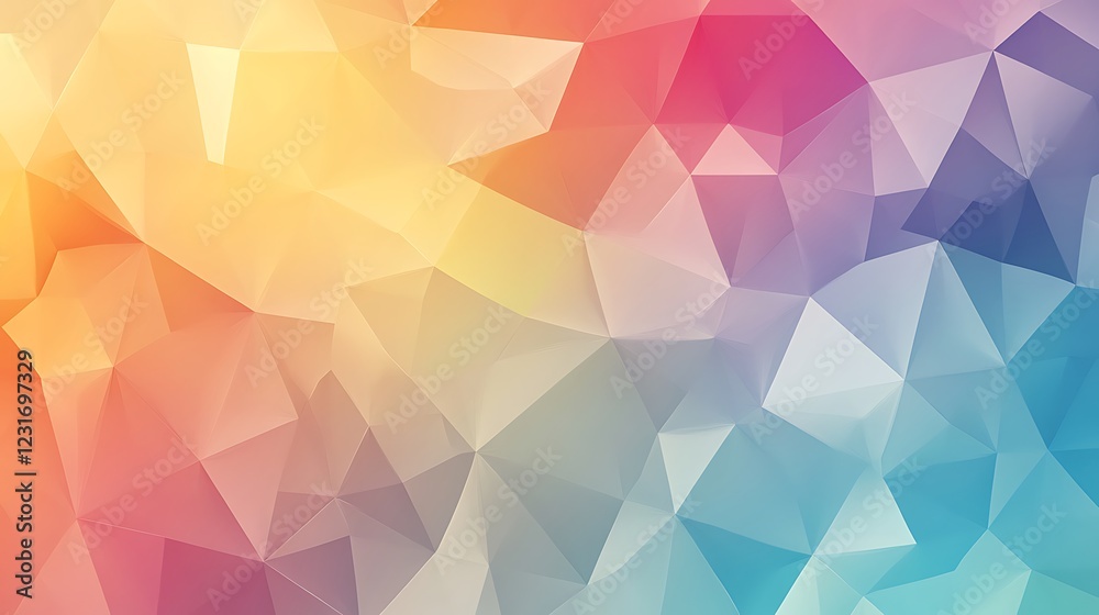 Abstract Geometric Pastel Triangle Background Design Abstract Geometric Pastel Triangle Background Design