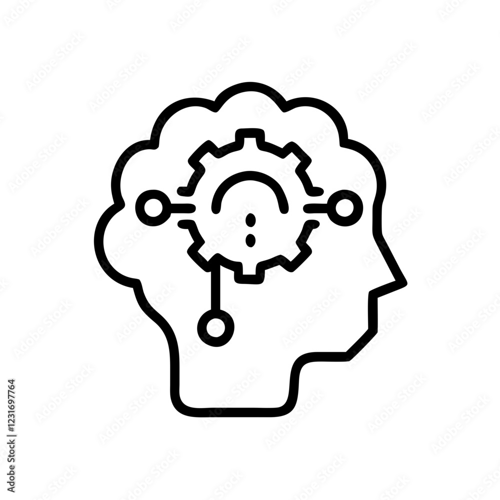 Digital Artificial Intelligence Icon for Tech Development and Smart Systems Digital Artificial Intelligence Icon for Tech Development and Smart Systems