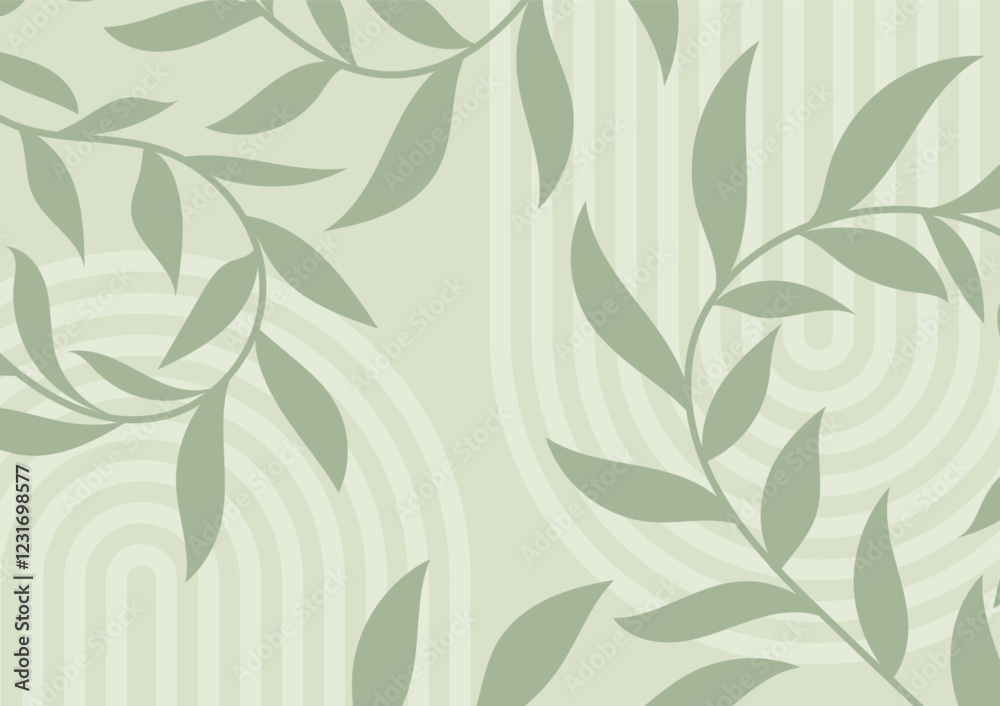 Abstract leave green leaf plant line background Abstract leave green leaf plant line background