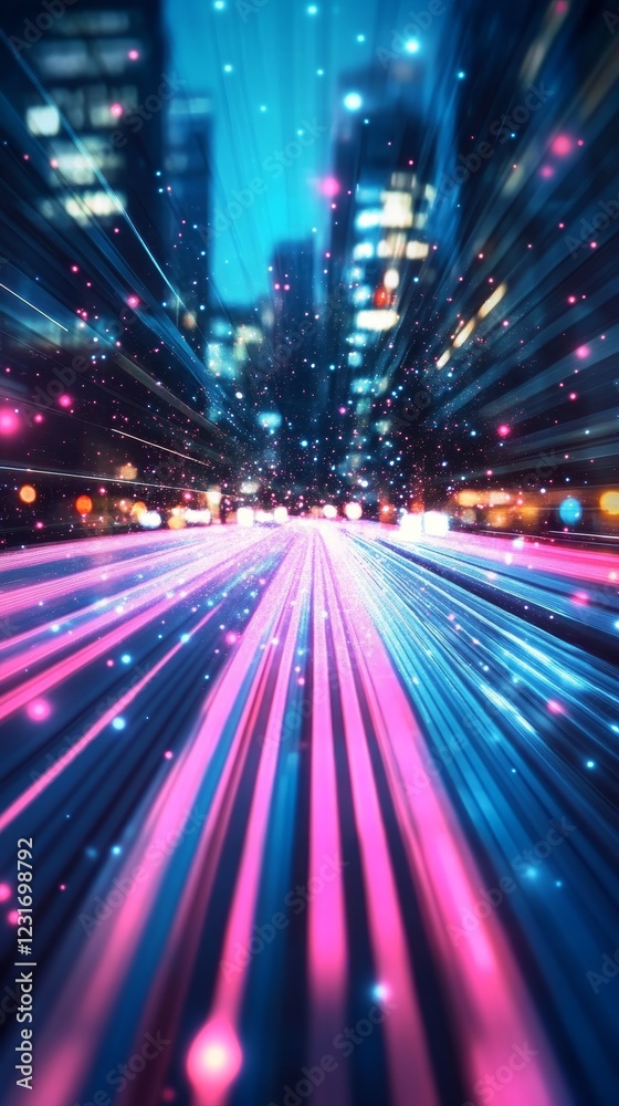 Dynamic Urban Light Trails: Capturing the Essence of Speed and Movement at Night Dynamic Urban Light Trails: Capturing the Essence of Speed and Movement at Night