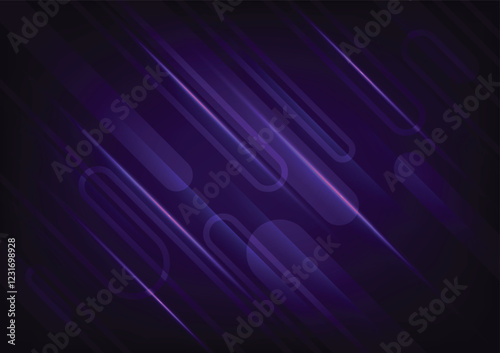 Tech abstract dark purple geometry background