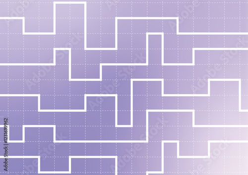 Graphic presentation square art purple background