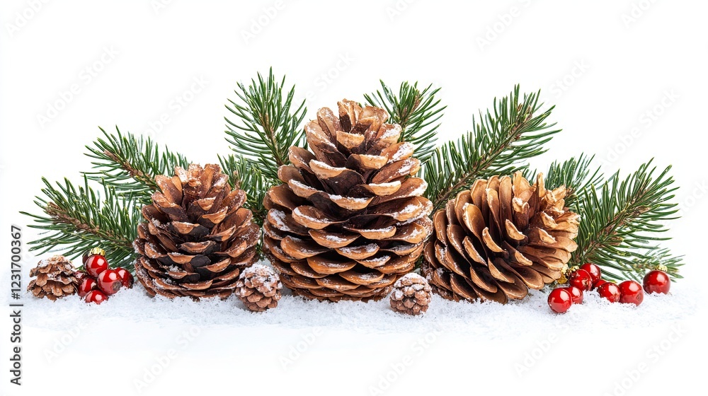 Christmas pinecone isolated on a transparent or white background. Christmas pinecone isolated on a transparent or white background.