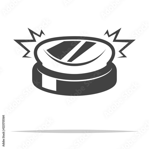 Buzzer button icon transparent vector isolated