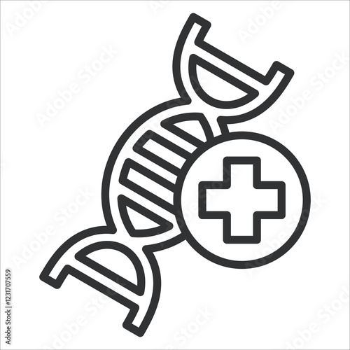 Biomedicine Icon Lineal Style. Vector Illustration Graphic Design