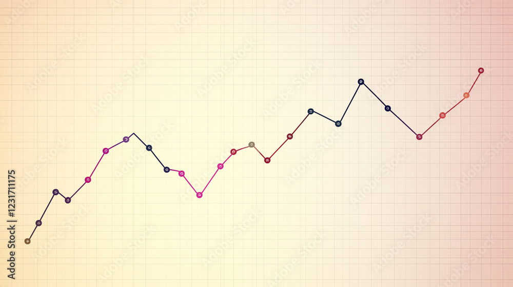 An elegant line graph showing clear trends over time, with smooth lines in various colors for comparison. Data points are marked along the line, set against a subtle grid for better visualization. An elegant line graph showing clear trends over time, with smooth lines in various colors for comparison. Data points are marked along the line, set against a subtle grid for better visualization.