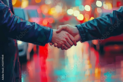 Buy second-hand auto or rent a car concept, Close-up hand of used car agent giving an auto key to client