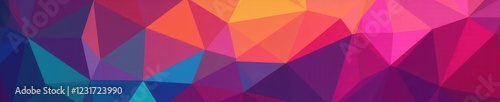 Abstract geometric background, Voronoi diagram with Delaunay triangulation, vibrant color palette , cells, brightness photo