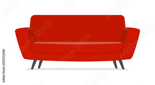 red sofa chair good quality and design