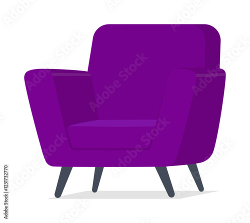 purple sofa chair good quality and design