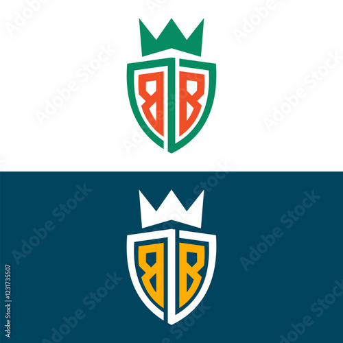 BB letter logo set design