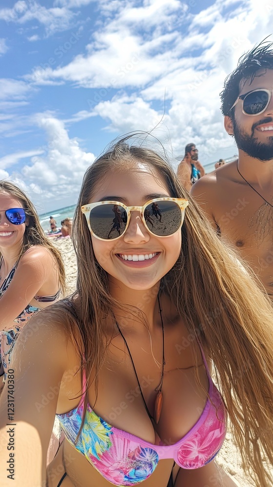 Beach Day Fun With Friends Under Sunny Skies Beach Day Fun With Friends Under Sunny Skies