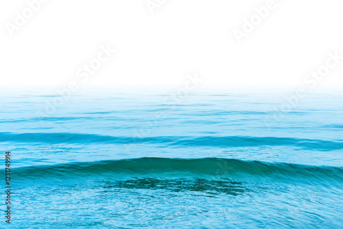 Fototapeta Naklejka Na Ścianę i Meble -  Blue sea water with waves in PNG isolated on transparent background