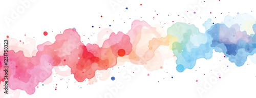 Holi colorful abstract liquid watercolor background with artistic, paint, splashes, grunge, splatter, texture, powder, Artwork for creative banner, card, template, effect, ink, blot design vector