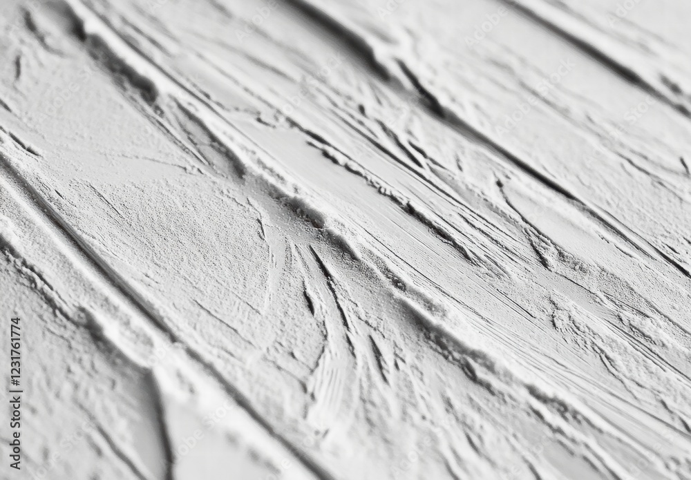 Fototapeta premium The image is a close up of a white wall with a textured surface
