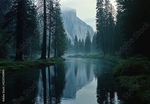 A river with trees on either side