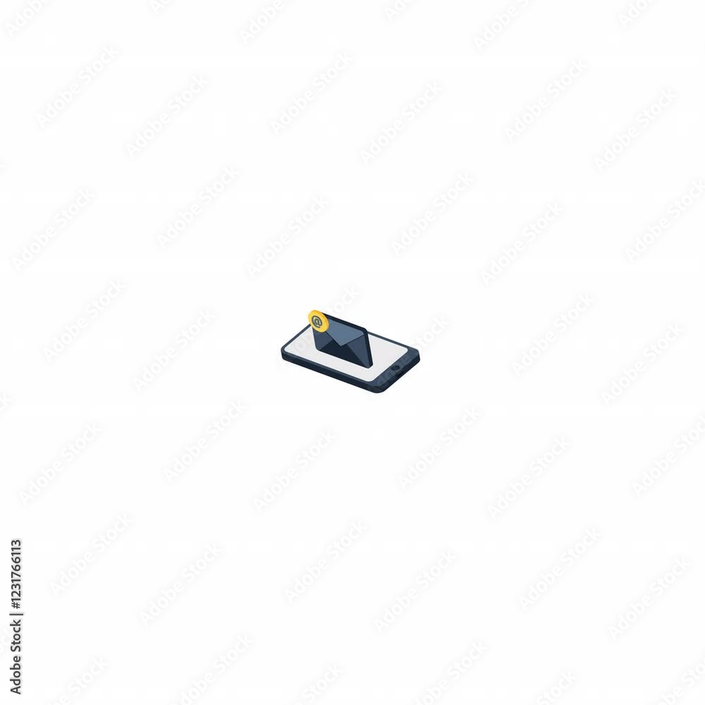 email isometric icon alpha video email isometric icon alpha video