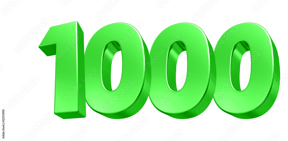 Green Number 1000 Green Number 1000