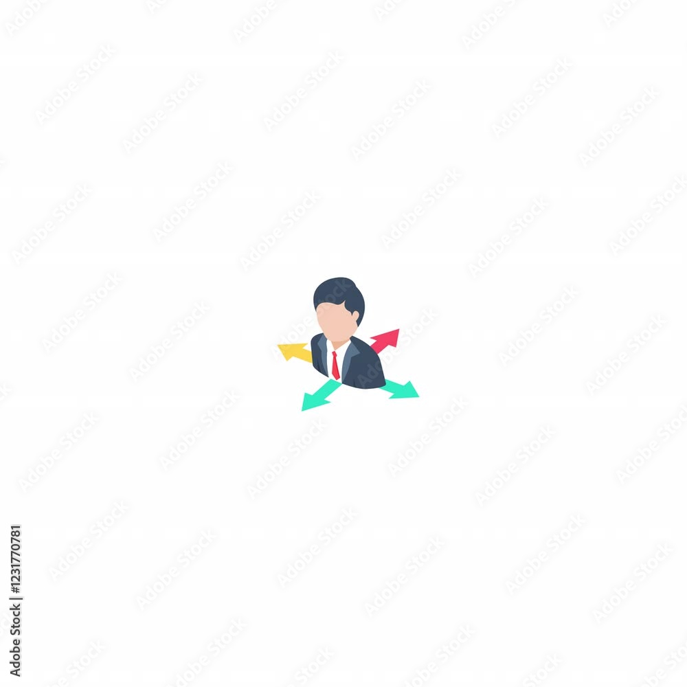 decision isometric icon alpha video decision isometric icon alpha video