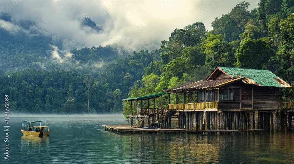 Naklejka premium Japanese house 