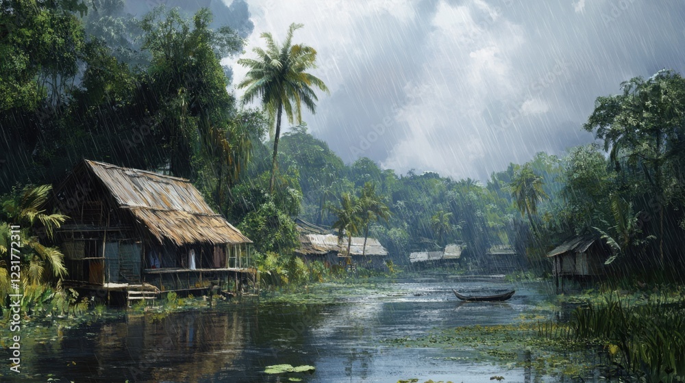 Fototapeta premium Japanese house 