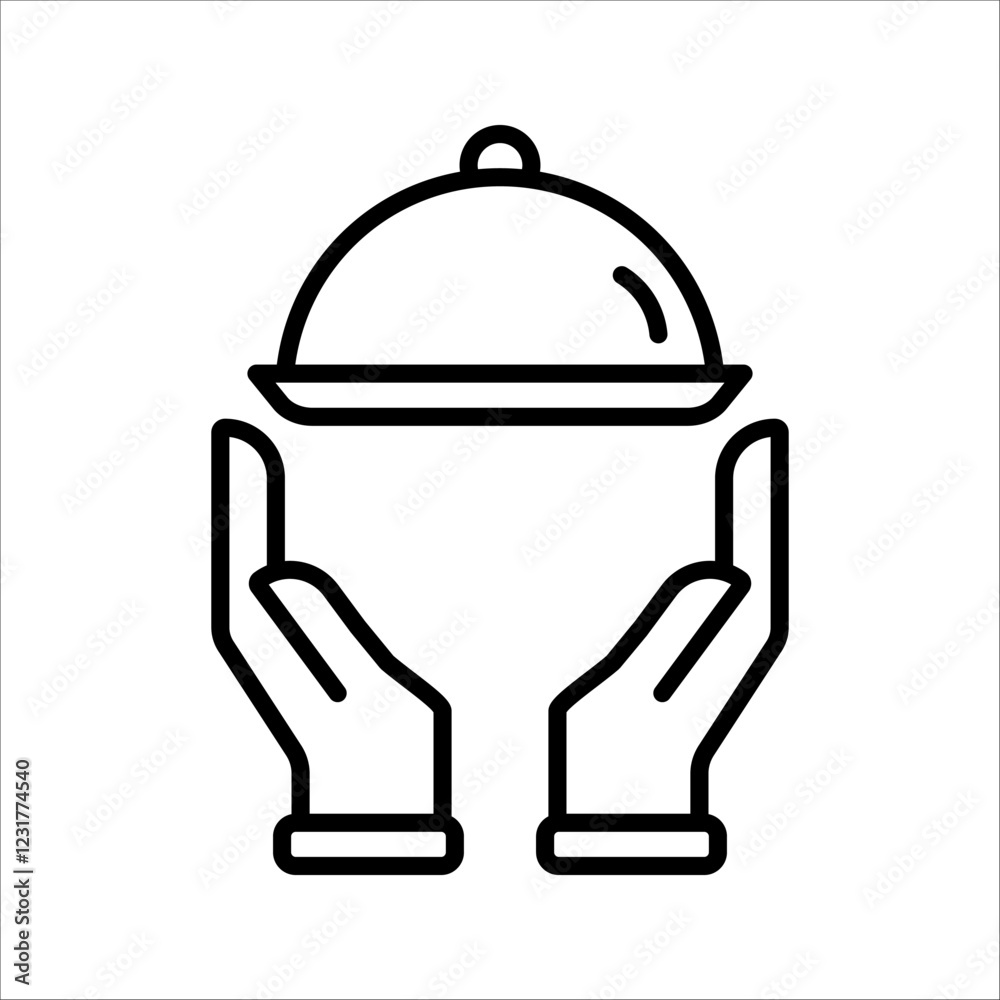 food tray icon vector design template in white background food tray icon vector design template in white background