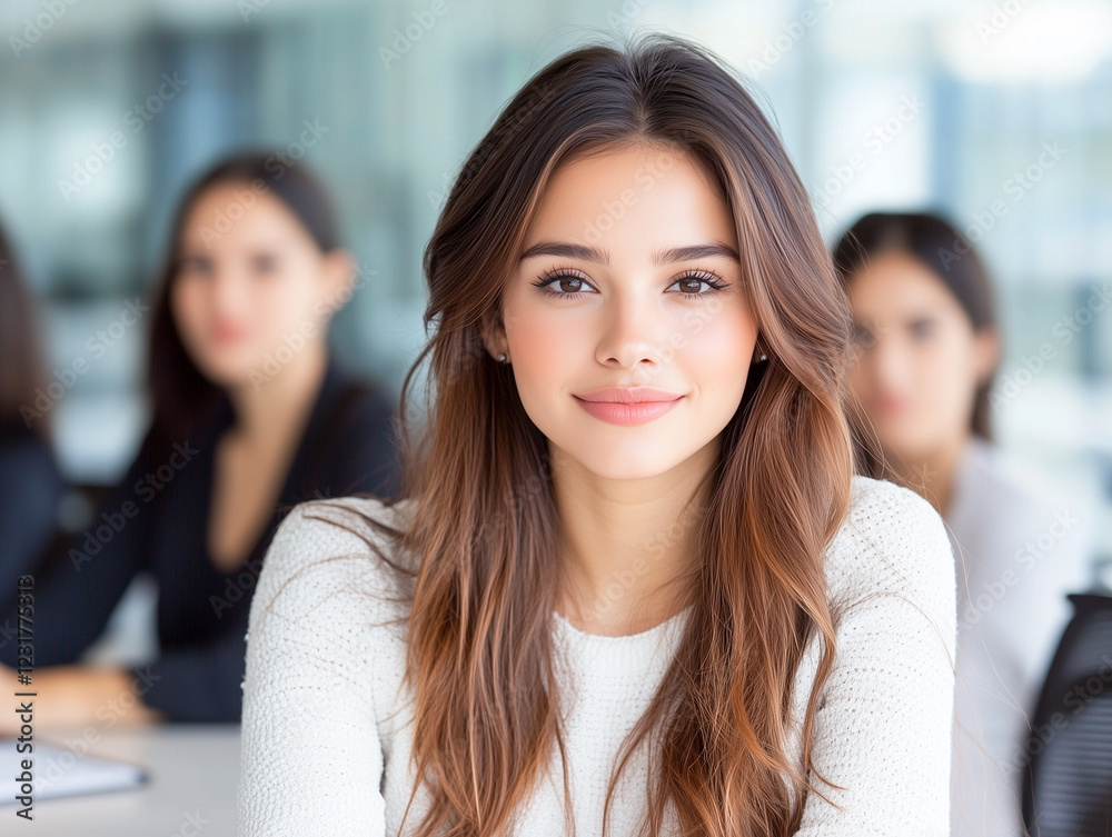 Fototapeta premium Confident businesswoman in a meeting