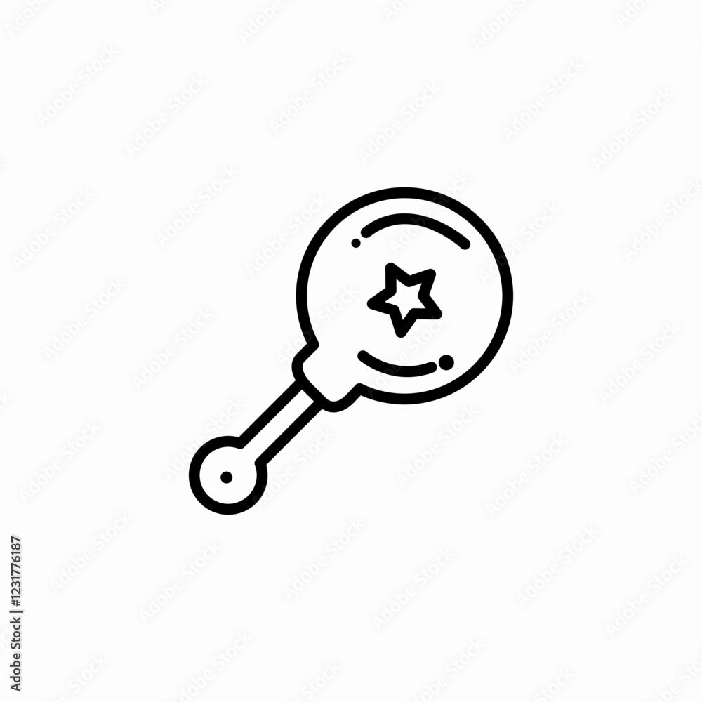 baby rattle toy icon sign vector baby rattle toy icon sign vector