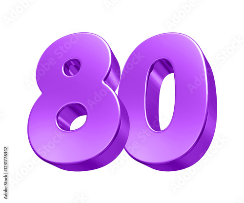 Purple Number 80