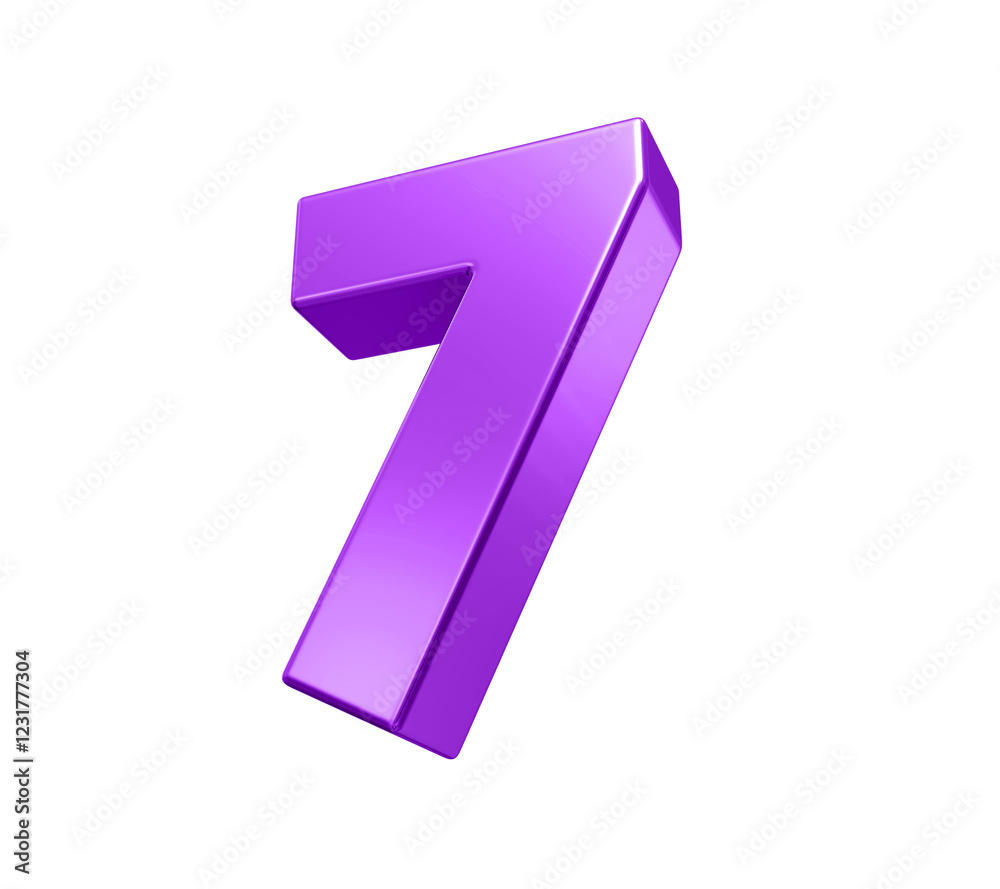 Purple Number 7 Purple Number 7