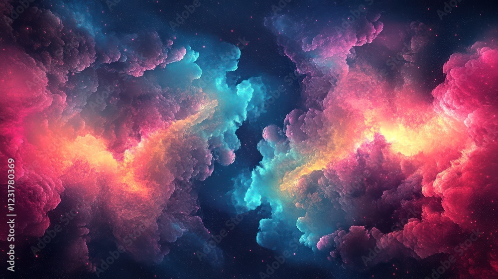 Cosmic Nebula swirls, vibrant colors, dark background, digital art, website header Cosmic Nebula swirls, vibrant colors, dark background, digital art, website header