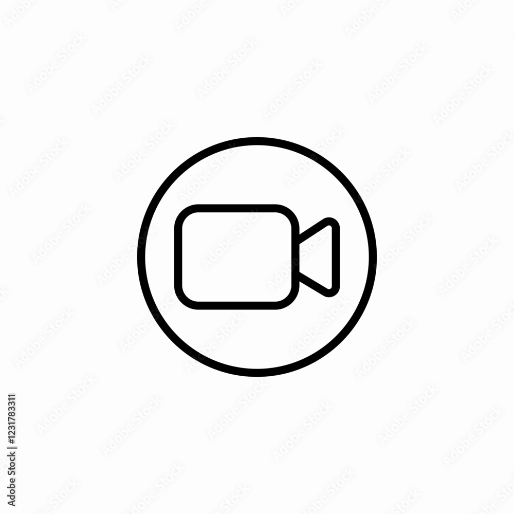 video call option icon sign vector video call option icon sign vector