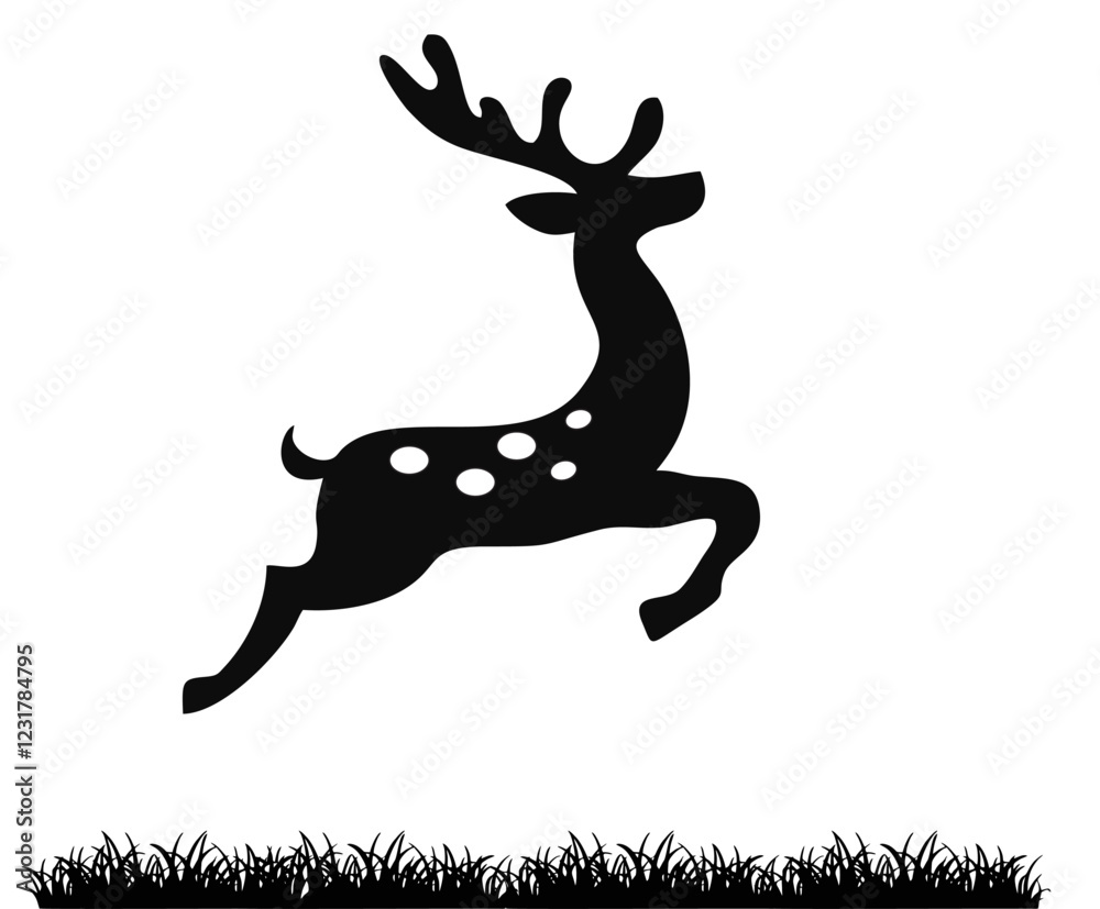 Obraz premium deer silhouette