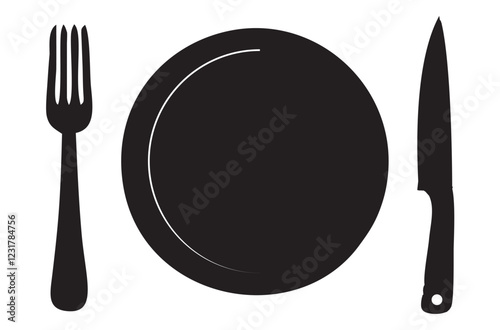 plate silhouette