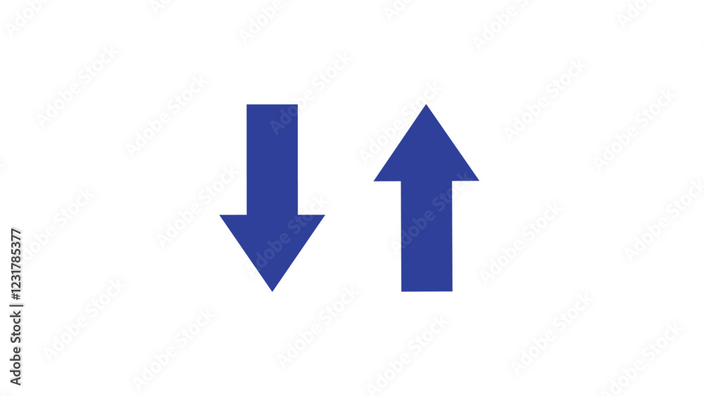 abstract directional arrow icon or swipe up and down arrow signal. up down arrow loading ICON. vector illustration EPS 10 abstract directional arrow icon or swipe up and down arrow signal. up down arrow loading ICON. vector illustration EPS 10