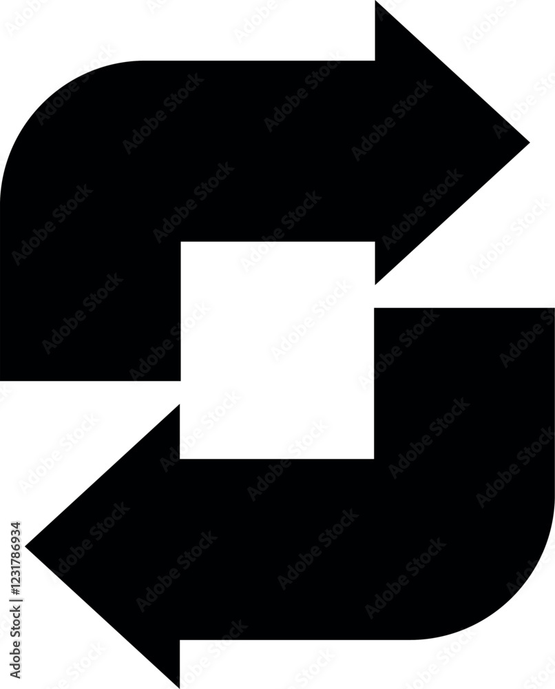 black and white arrow