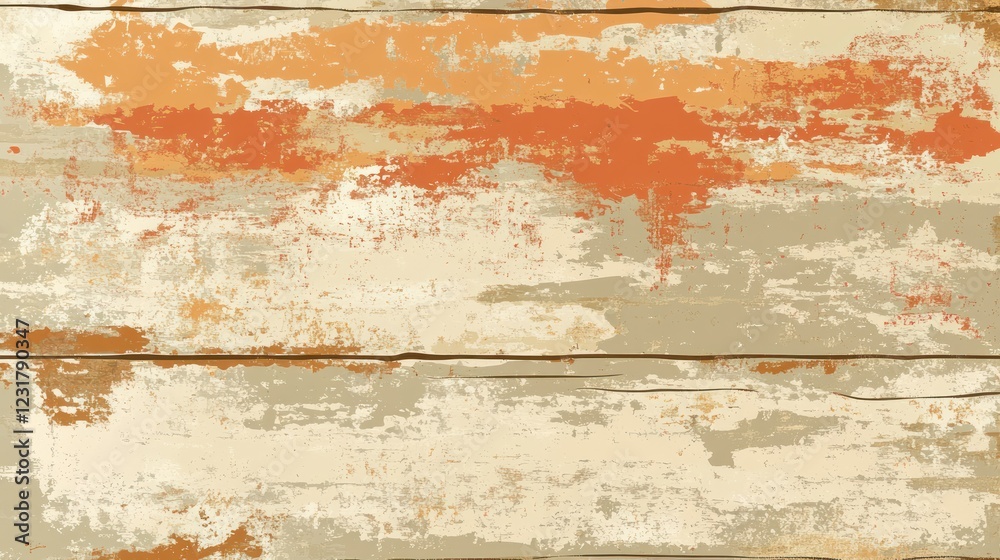 Obraz premium Weathered orange wood texture background