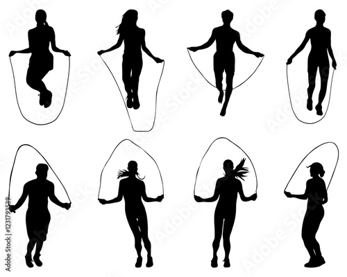 Rope Skipping SVG