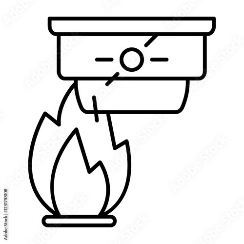 Flame detector icon