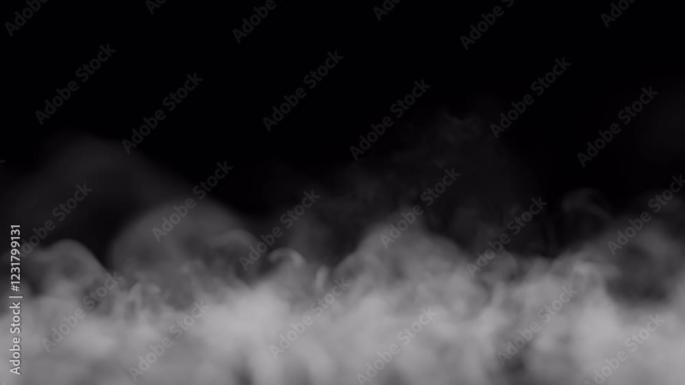 4K Wave of smoke with alpha channel. Ideal for compositing, motion graphics, and cinematic visual effects.