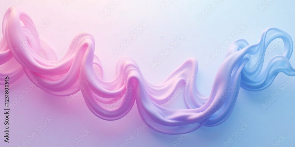 Fototapeta premium Abstract Pastel Swirls A Serene Visual of Flowing, Soft Hues in a Gentle Wave Pattern